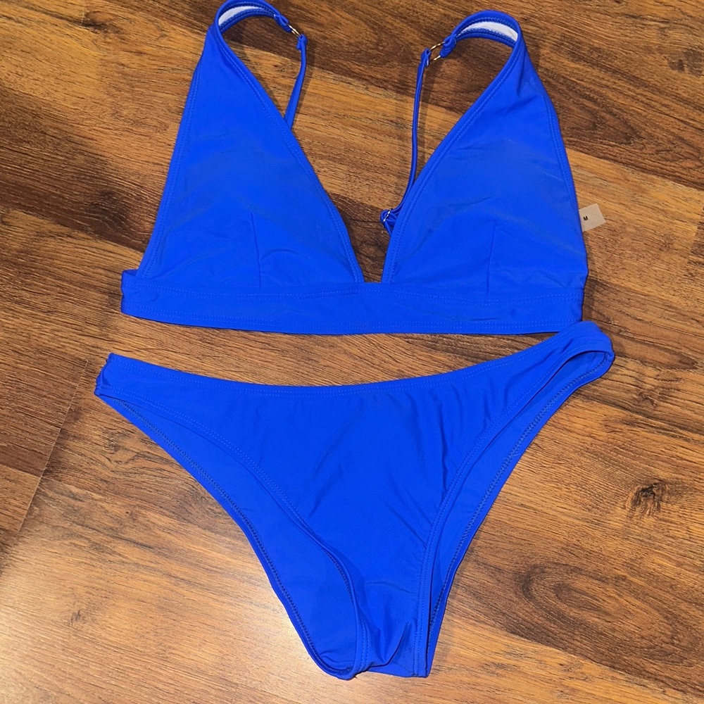 SHEIN Electric Blue Bikini Set